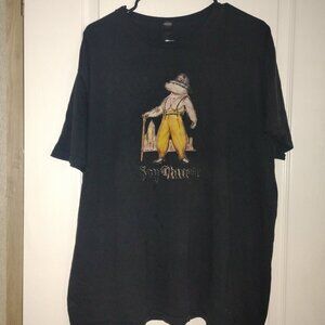 Vintage "Soy Chingon" iron on short sleeve heavy duty T-shirt. Black SZ. XL